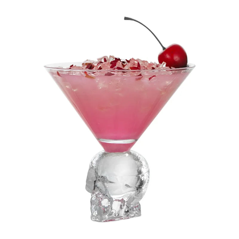 Crystal Goblet Skull Cocktail Glass  (1 pce/260ml)