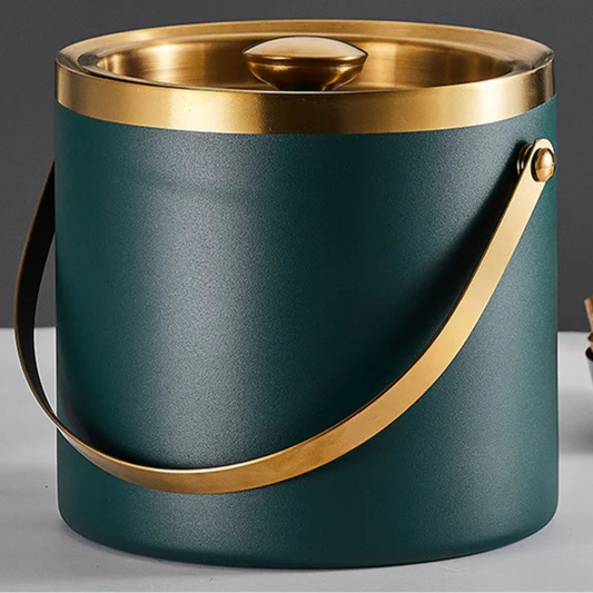 Stainless Steel Vacuum Insulated Ice Bucket w/handle (3L)