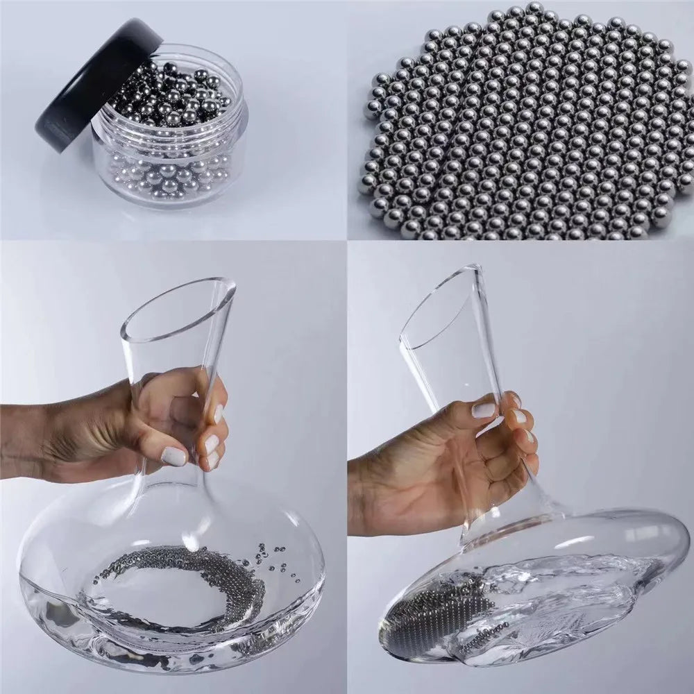 Glass Decanter Stainless Steel Cleaning Balls (300Pcs, 3 or 4mm)