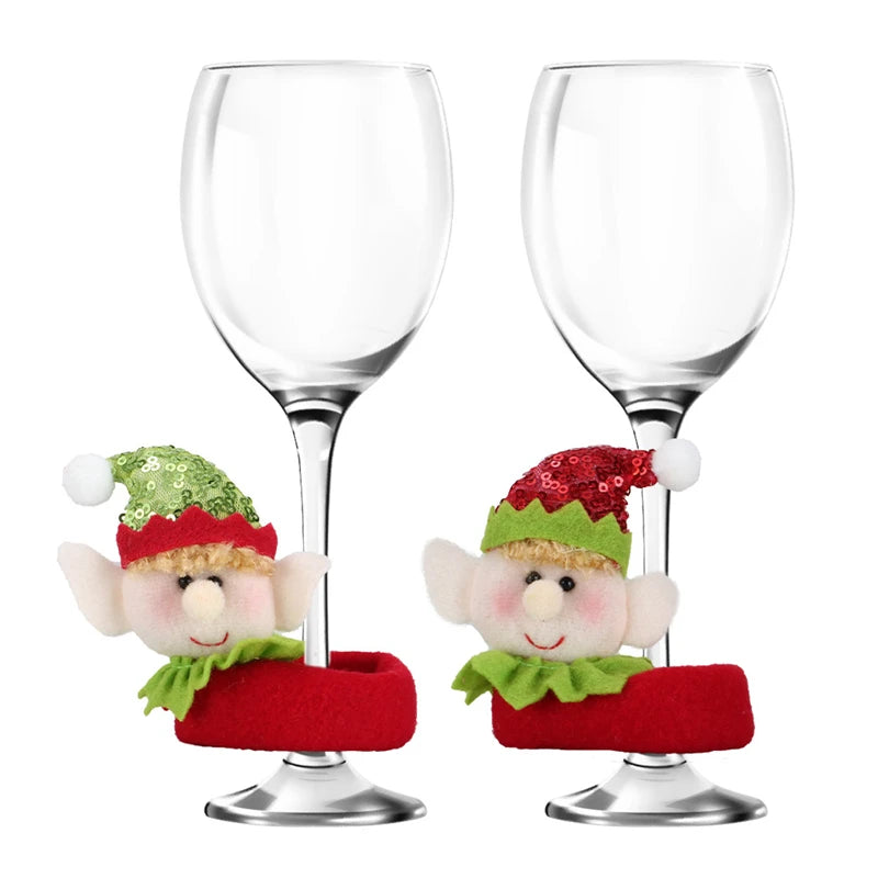 Elf Doll Wine Glass Decoration (Set of 2)