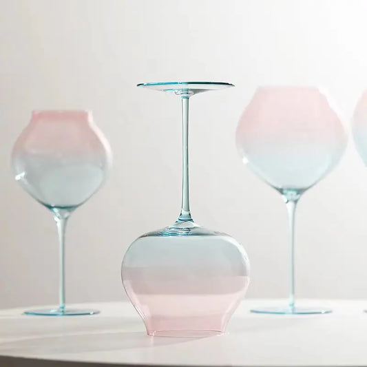 Peach Blossom Wine Glasses - 4 styles (1 pce)
