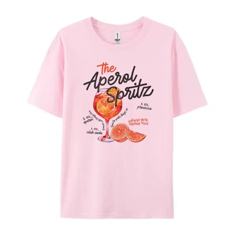 "The Aperol Spritz" Retro Cocktail T-Shirt