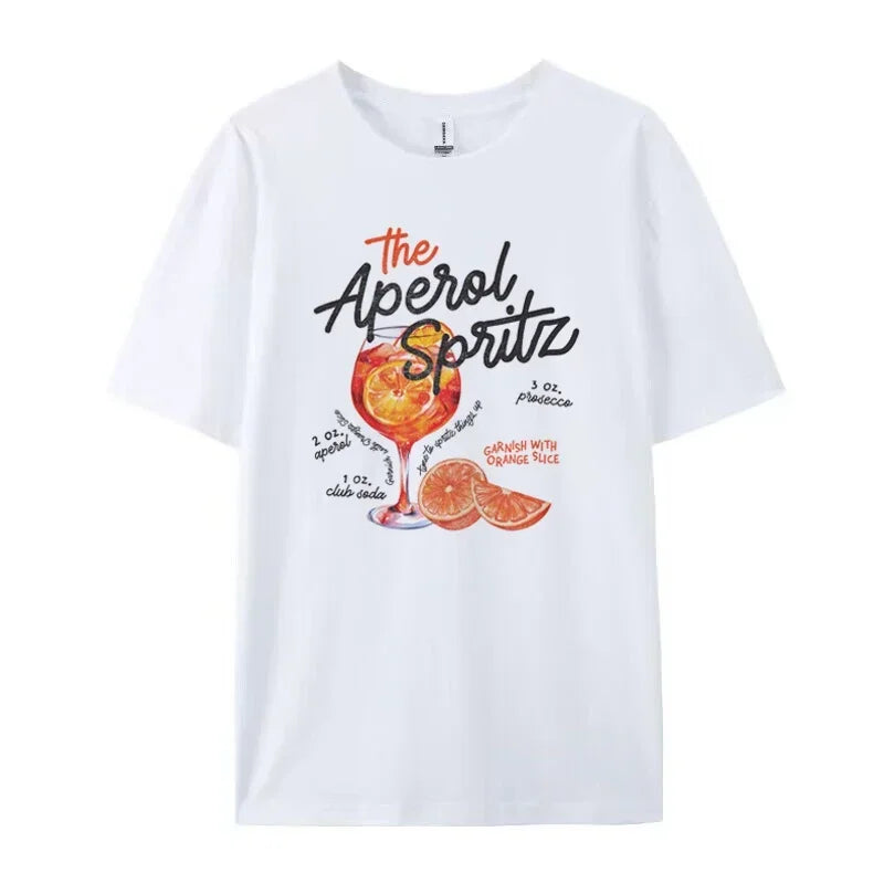 "The Aperol Spritz" Retro Cocktail T-Shirt