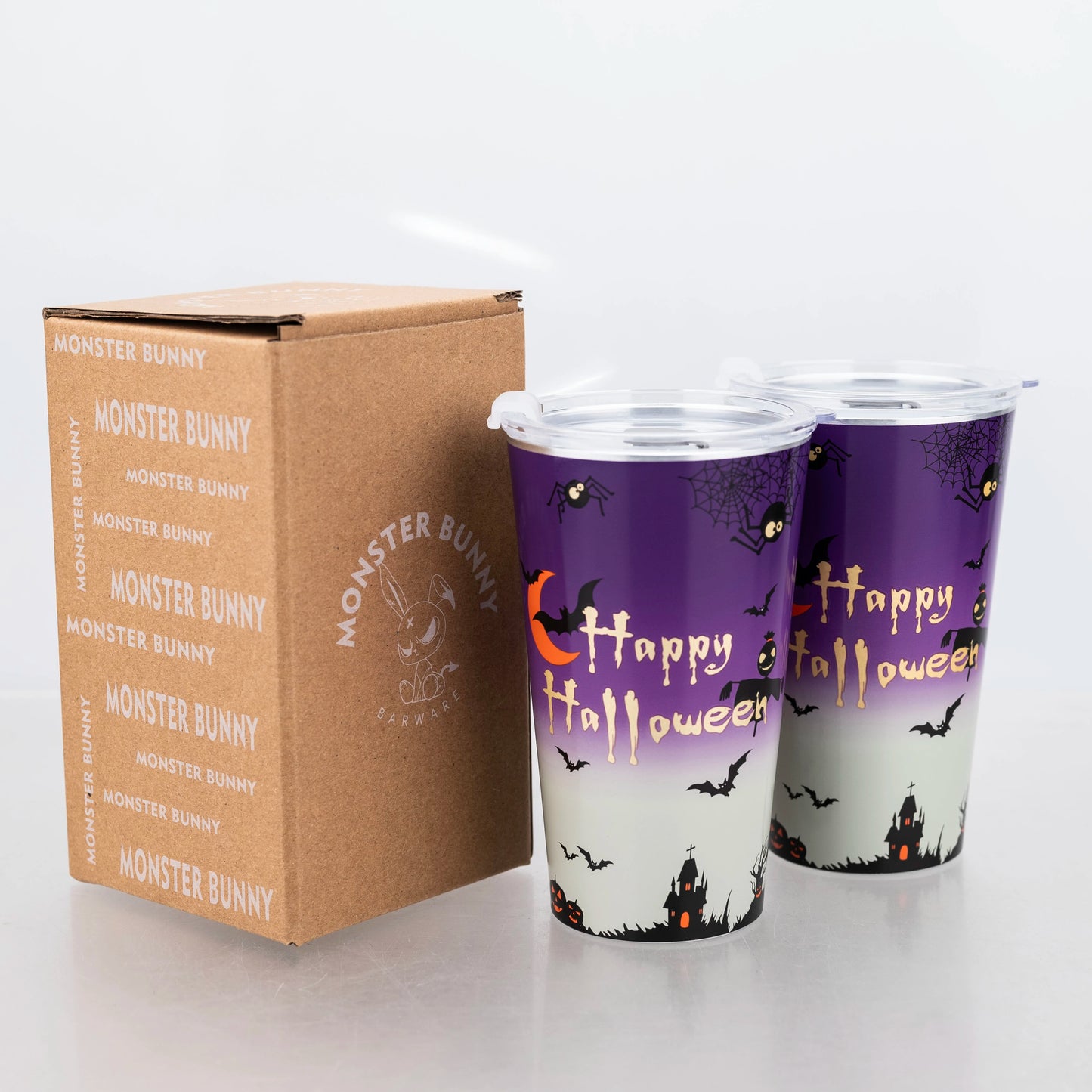 Glow-in-the-dark Halloween Cups (450ml)