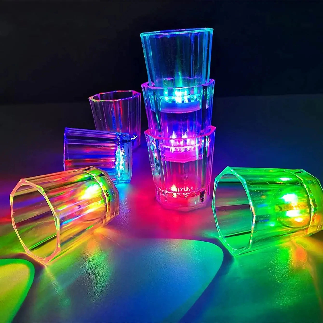 Light Up Shot Glasses (Set of 12 and 24)