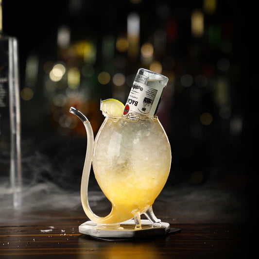 Vampire Cocktail Glass with Drinking Straw (1 pce, 300ml)