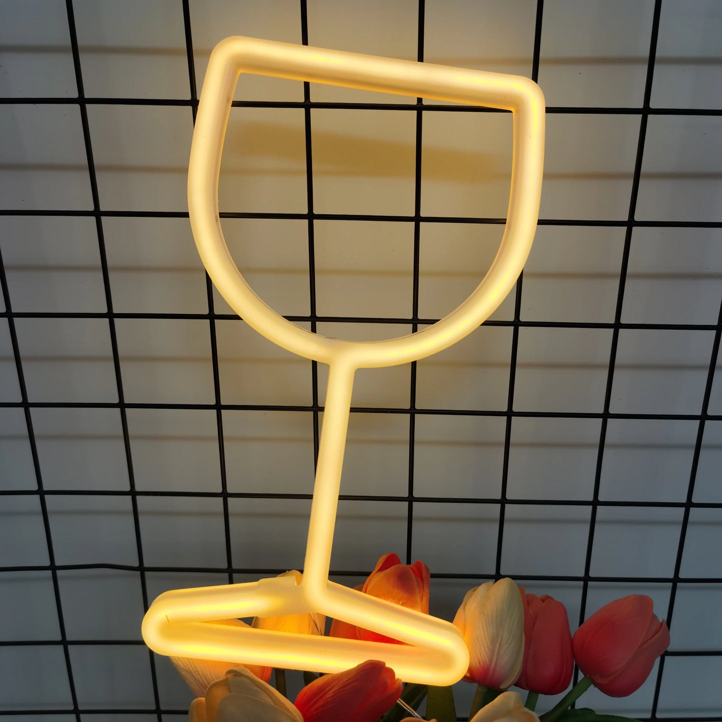 Wine Glass Neon Light