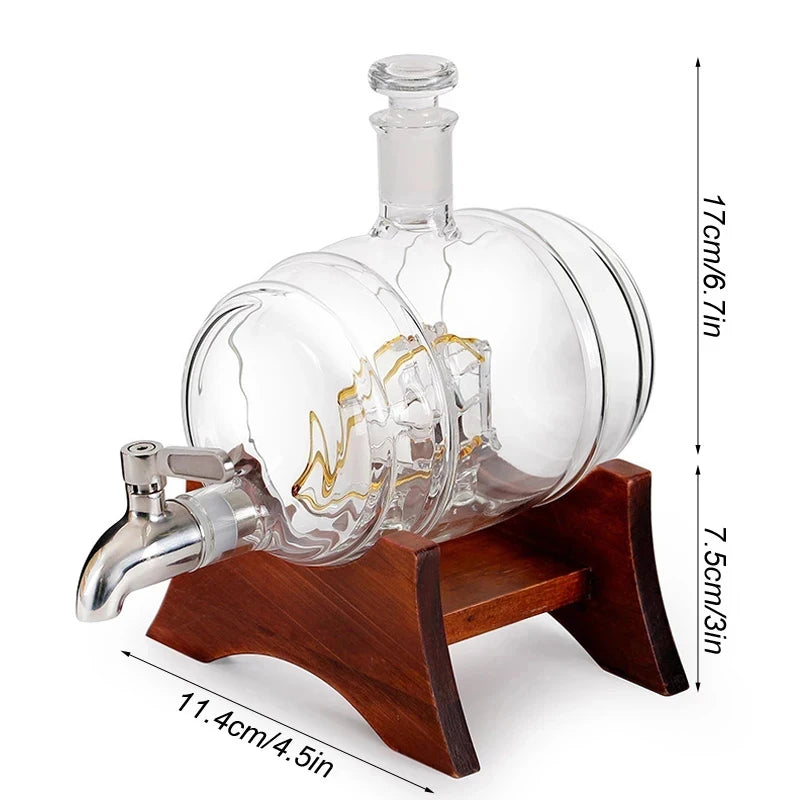 Barrel Shape Liquor Dispenser (1000ml)