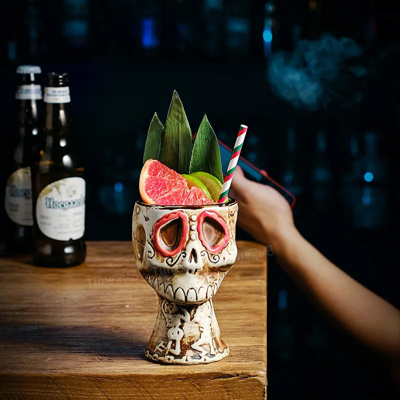 Halloween Party Skull TIKI Cup (1 piece - 480ml)