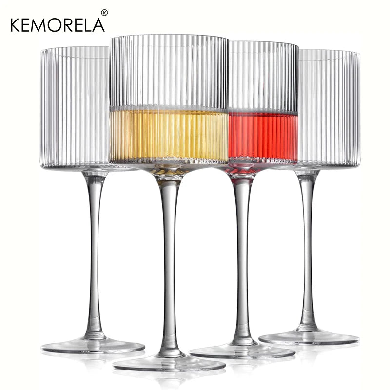 French Vertical Lines Wine Glass (Set of 4)