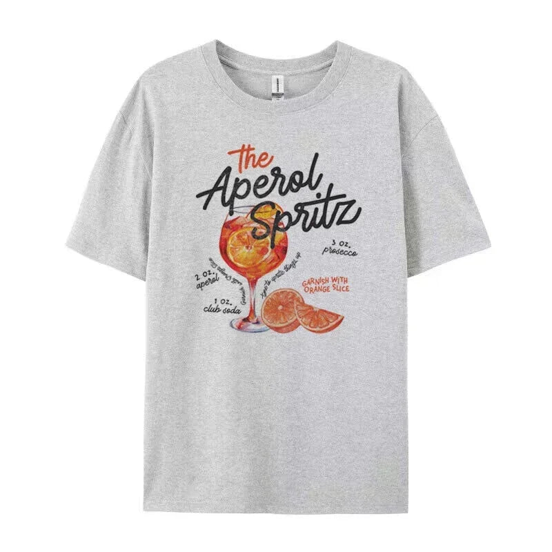 "The Aperol Spritz" Retro Cocktail T-Shirt