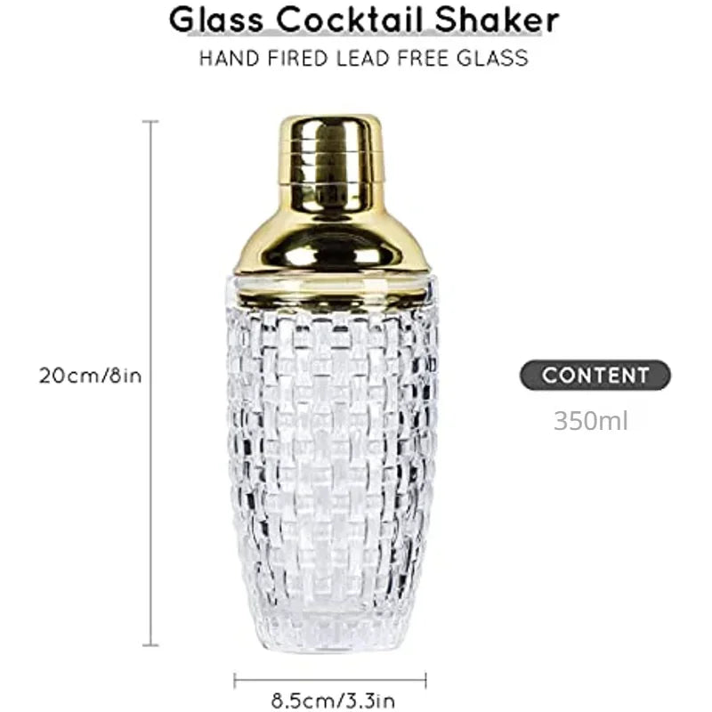 Luxury Glass Cocktail Shaker