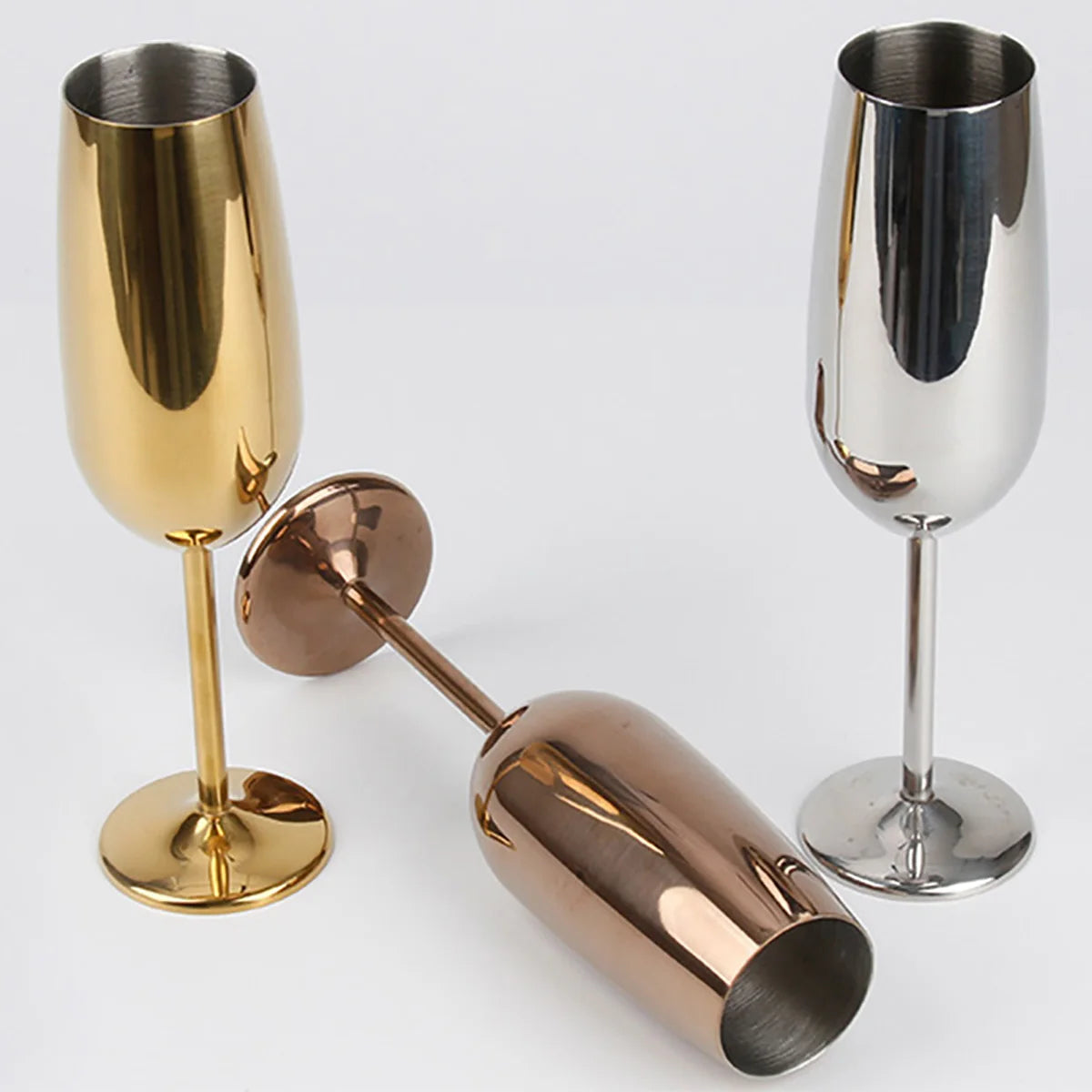 Stainless Steel Champagne glass  (2/4pc 260ml)