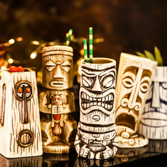 Tiki Mugs Creative Cocktail Set (Set of 2)