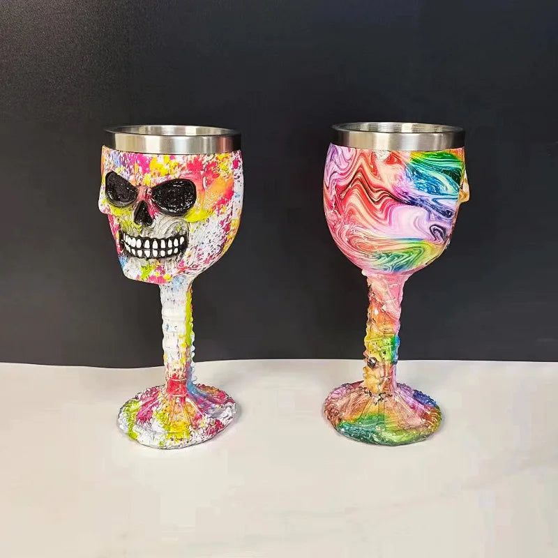 Stainless Steel Skull Wine Glass (1 piece/200ml)