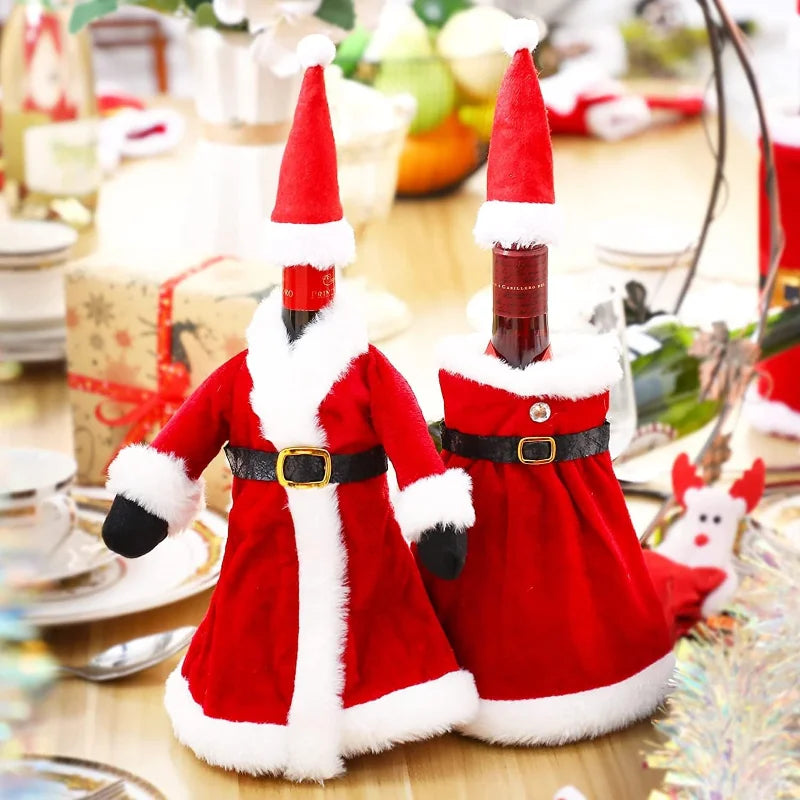 Christmas Wine Bottle Covers