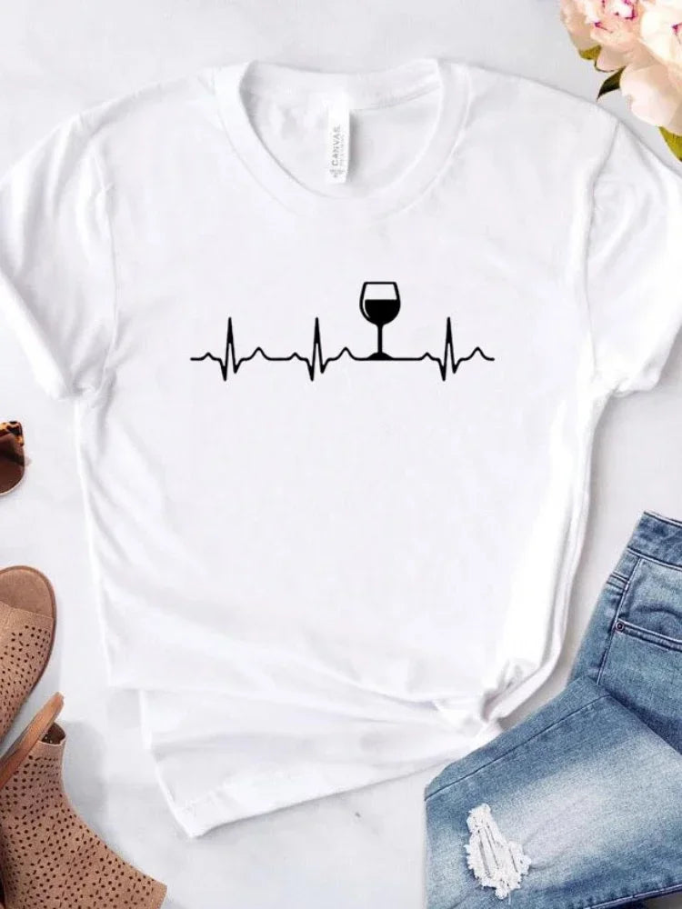 "Wine Heartbeat" T Shirt