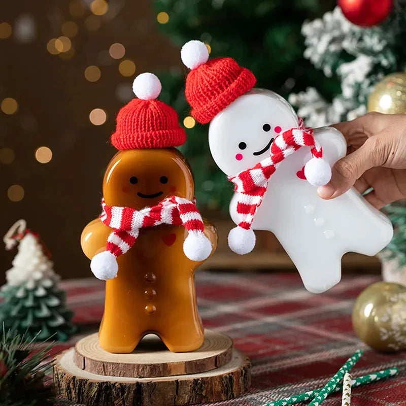 Christmas Gingerbread Man Drinking Bottle (1 piece)