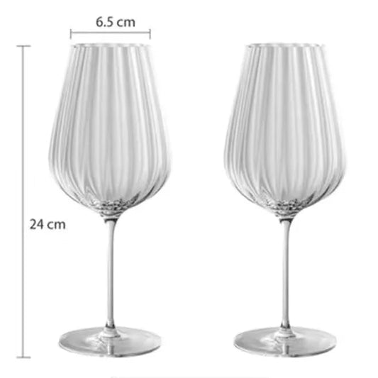 Nordic Ripple Crystal Red Wine Glass (Sett of 2, 665ml)