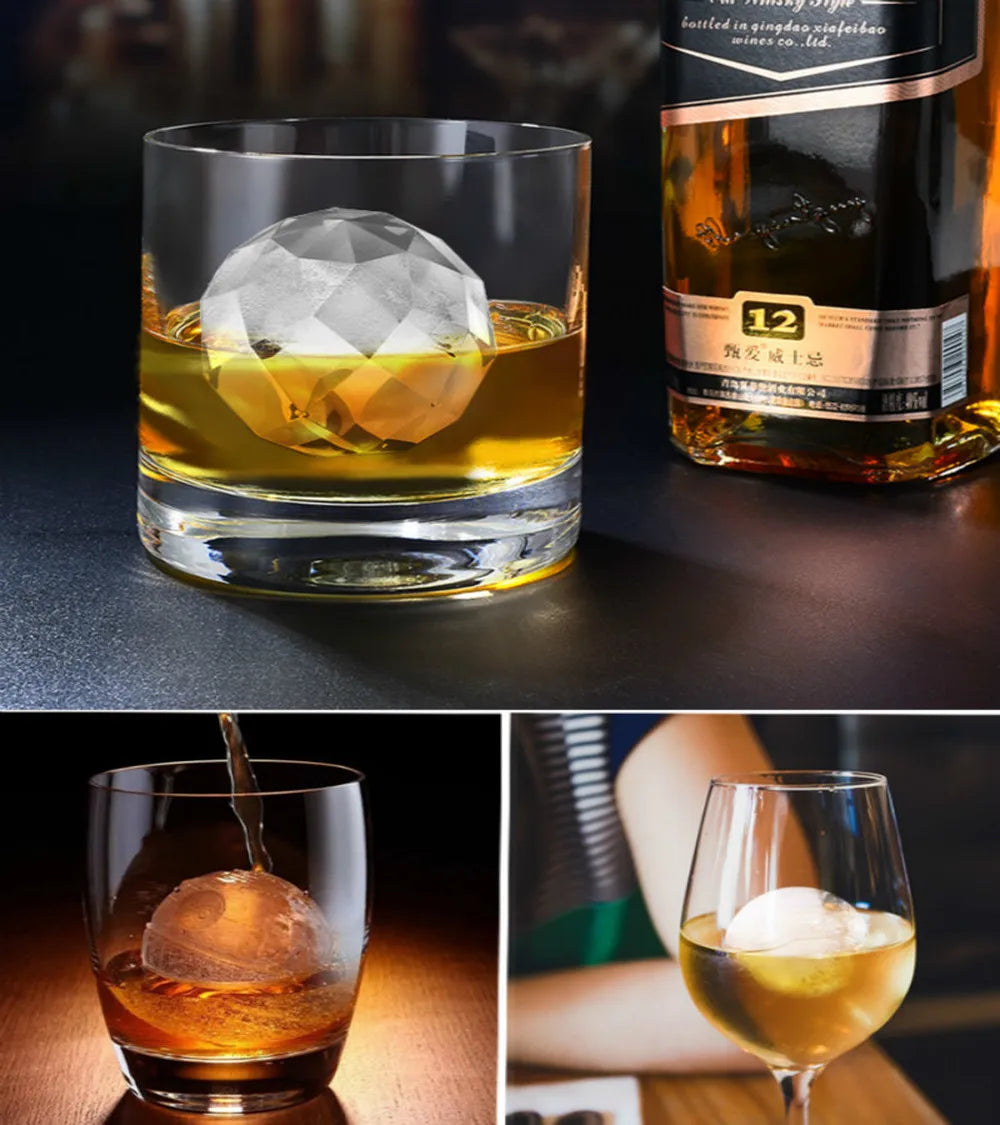 Whiskey Ice Ball Mould  (3/4/10 spheres)