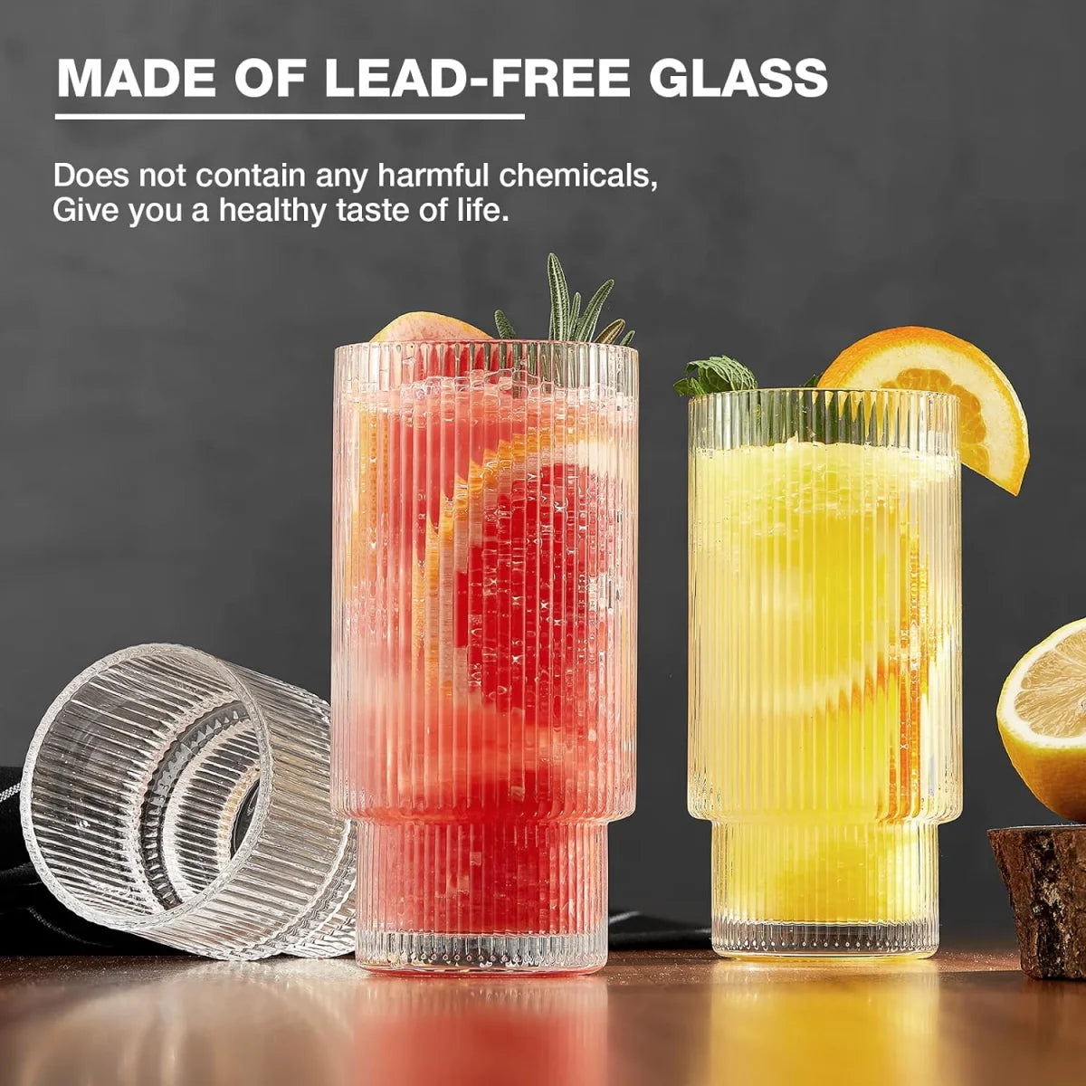 MYVIT Stackable Glass Cups