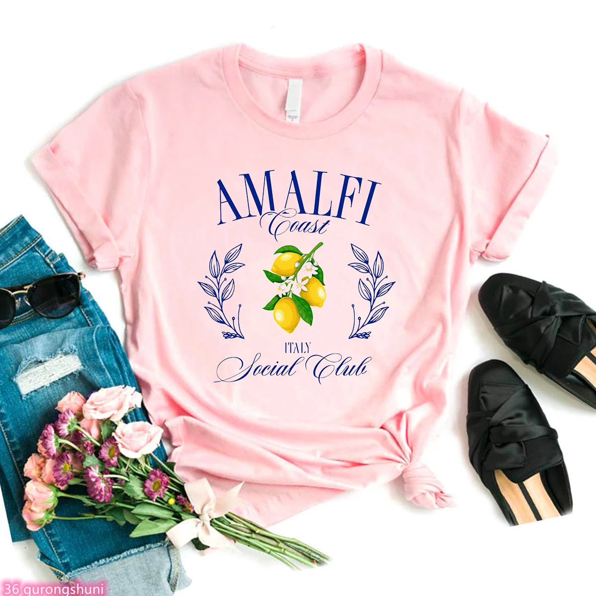 "Amalfi Coast Social Club" T-Shirt